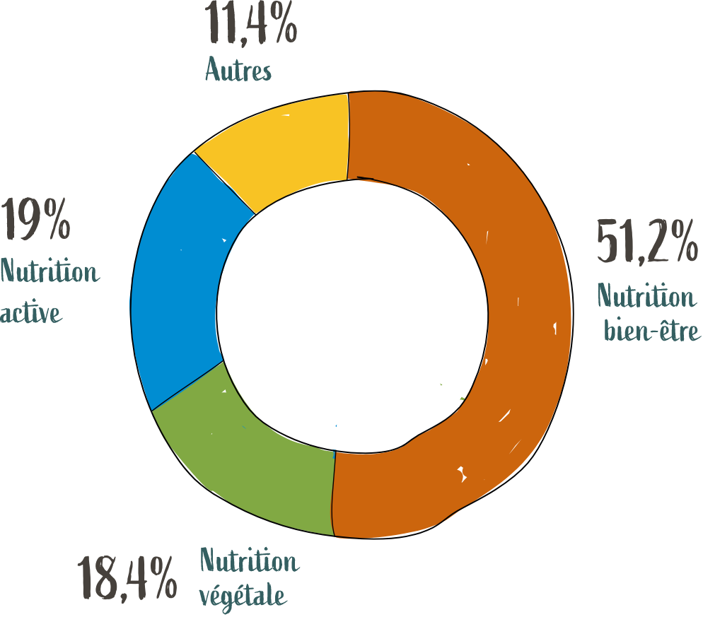 Répartition selon les segments de marché